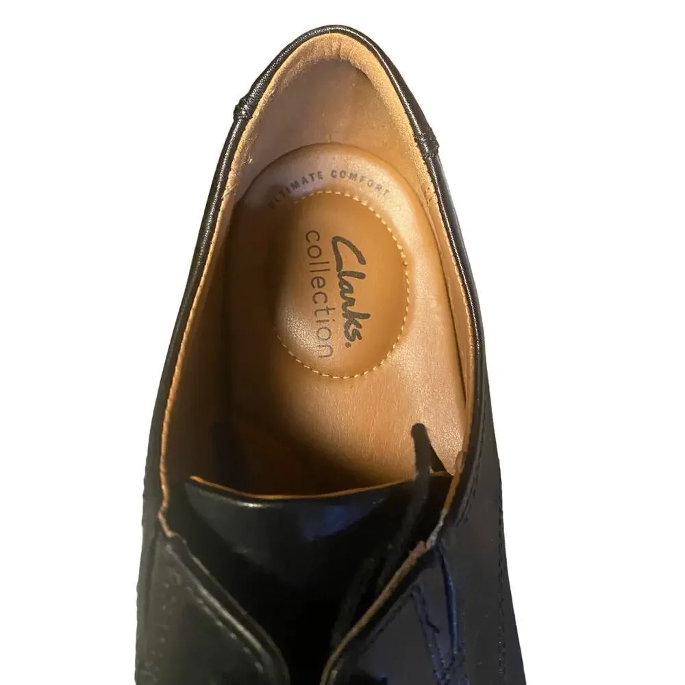 Collection by Clarks 15770 Lace Up Black Oxford Dress Shoes Size 13